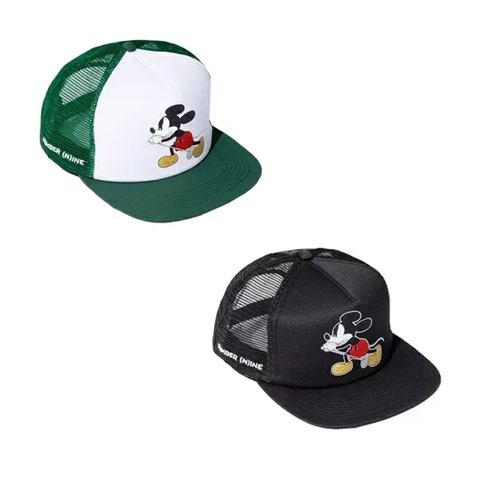【最短即日発送】 【コラボ商品】 SUPREME × NUMBER (N)INE MICKEY MESH BACK 5-PANEL シュプリーム × ナンバーナイン ミッキー メッシュ バック 5 パネル キャップ 帽子 ディズニー ストリート ユニセックス ブラック グリーン F サイズ オンライン