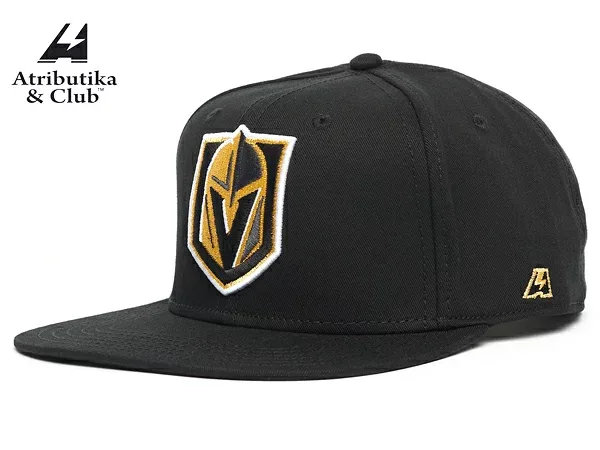Atributika&Club/アトリブチカ NHLCAP FLAT ※ベガス ゴールデンナイツ黒※ 【NHLグッツ】 #31089