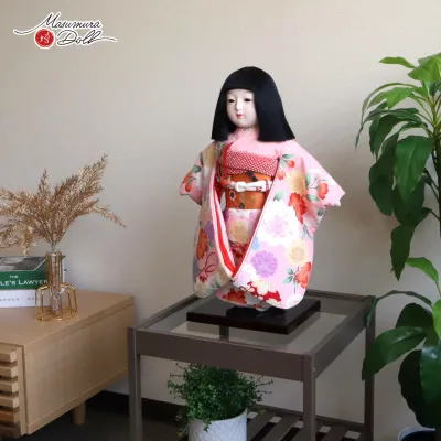 市松人形 元賀章介 12号尺二別染 着尺 桜 ピンク色 初節句 増村人形店 MMN0259