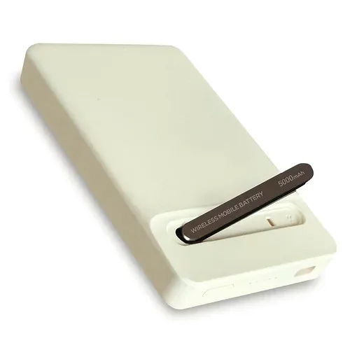OSMA SSLC2W50-CCOW 準個体電池ワイヤレスモバイルバッテリー 2ポート USB PD対応 5000mAh ホワイト