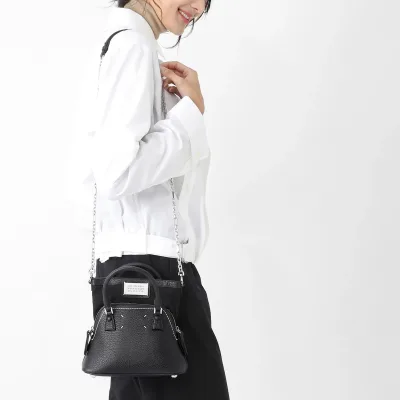 メゾンマルジェラ Maison Margiela ショルダーバッグ ブラック レディース 5AC CLASSIQUE MICRO【返品送料無料】