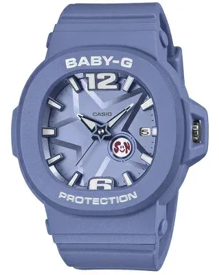 カシオ BABY-G スポーツウォッチ 10気圧防水 レディース アナログ 腕時計 文字盤 見やすい アラビア数字 3針 クォーツ 日付カレンダー (BGA-10D-2A2JF) カシオ LADYS ANALOG ドレスウォッチ レディース ファッション時計 アナログ腕時計 アウトドアウォッチ
