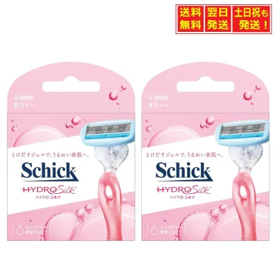 【10月20日 限定★全品P5倍&送料無料】 シック Schick ハイドロシルク 替刃(4コ入)×2個