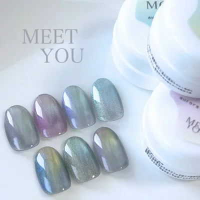 \SALE価格/【MEET YOU】【Aurora Magnet】オーロラマグネットジェル 2.5g 全7色 偏光マグ 奥行き ニュアンス カラージェル セルフネイル マグネットカラー 黒くなりにくい うるうる 宇宙 新色 マグネット 個性 キラキラ 韓国風