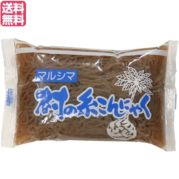 こんにゃく 蒟蒻 マルシマ 村のこんにゃく 糸 220g 送料無料