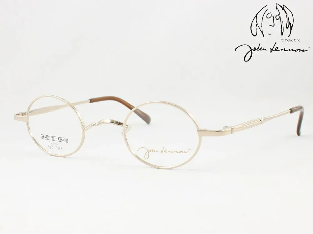 John Lennon ジョンレノン JL-1123-1 日本製メガネフレーム 度付き対応 近視 遠視 老眼鏡 遠近両用 オーバル ラウンド 丸メガネ 一山 いちやま 軽量 軽い チタン ジョン レノン Made in Japan 国産 クラシカル クラシック おしゃれ メンズ レディース レディス 鯖江のメガネ