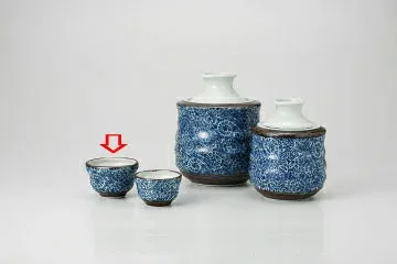 【38K338-27】たこ唐草 ぐい呑(大)まごころ第38集【キャンセル/返品不可】【卸問屋名調 おしゃれ 食器 テーブルウェア 業務用 居酒屋 レストラン 喫茶店 ホテル 家庭用】
