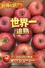 ⚠️11月20日以降順次発送⚠️世界No.1りんご!『サンふじ』!! 追熟だから美味い! 青森県産 りんご 家庭用 訳あり サンふじ 約3キロ
