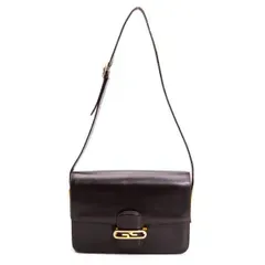 GUCCI กระเป๋าสะพายหนังประสานสีน้ำตาล