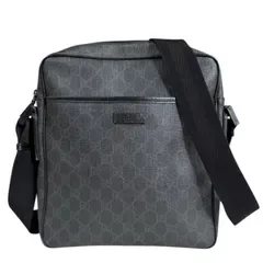 グッチ GGスプリーム ショルダーバッグ GGスプリームキャンバス 162907 グレー メンズ GUCCI 中古 グッチ