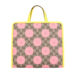 グッチ チルドレンズ GGスプリーム ハンドバッグ PVC 605614 ベージュ レディース GUCCI 中古 グッチ