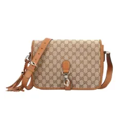 グッチ マラケシュ ショルダーバッグ GGキャンバス 257024 ベージュ レディース GUCCI 中古 グッチ