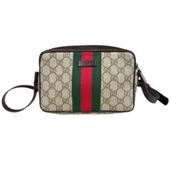 グッチ シェリー ショルダーバッグ GGスプリームキャンバス 162910 ブラウン レディース GUCCI 中古 グッチ