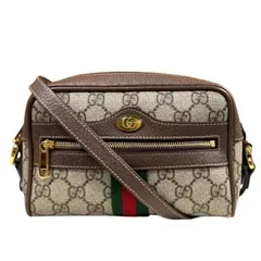 グッチ ミニバッグ オフィディア ショルダーバッグ GGスプリームキャンバス 517350 ベージュ レディース GUCCI 中古 グッチ