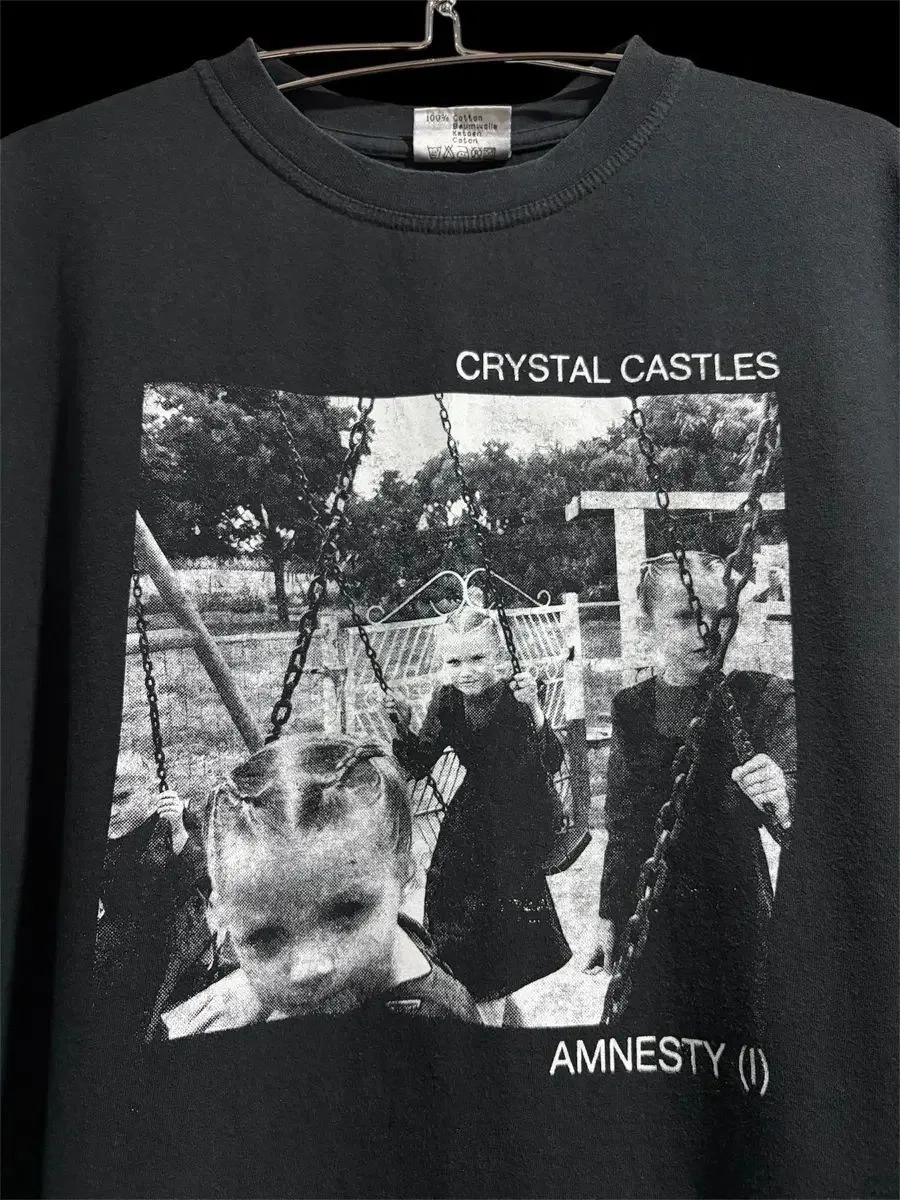 ヴィンテージ 10s Crystal Castles Anmesty (I) クリスタル キャッスル バンド Tシャツ