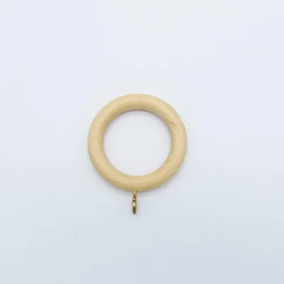 木製カーテンレール リングランナー 10個 内径50mm ナチュラル 木製ランナー