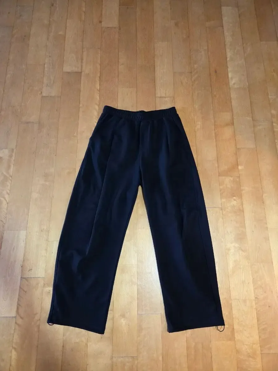 FEPL_シーズンレス カーブ ワイド スウェットパンツ ブラック SJLP1554