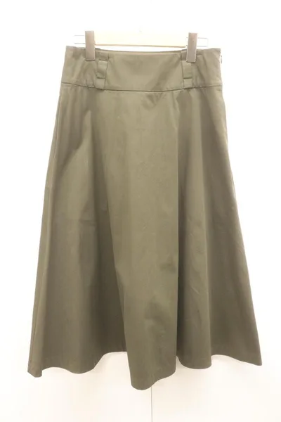 【中古】 Margaret Howell レディーススカート 2 DENSE FINE COTTON TWILLスカート Margaret Howell 2 カーキ