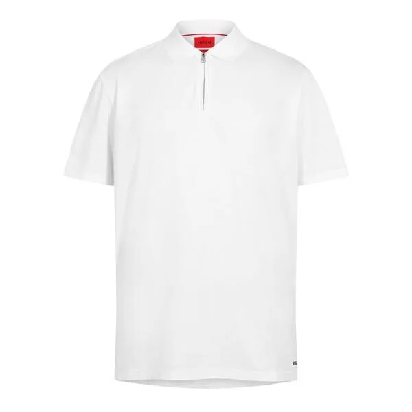 フューゴ メンズ トップス ポロシャツ Hugo Menshort Sleeve Polo Shirt White ホワイト