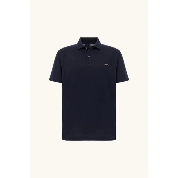 ポールアンドシャーク メンズ トップス ポロシャツ ロゴ Paul and Shark PS Cotn Logo Polo Sn64 Navy ネイビー