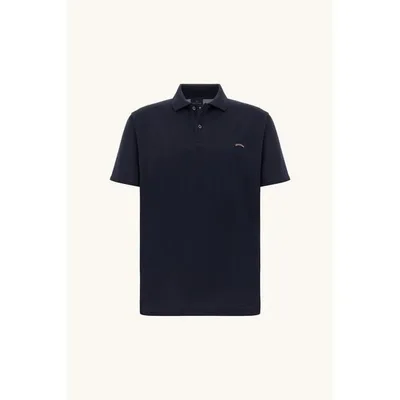 ポールアンドシャーク メンズ トップス ポロシャツ ロゴ Paul and Shark PS Cotn Logo Polo Sn64 Navy ネイビー