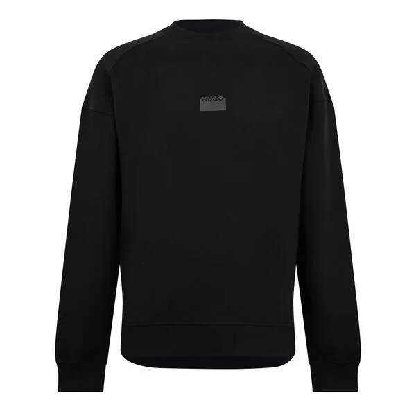 フューゴ メンズ アウター パーカー・スウェット セーター Hugo Mens Delastcrew Sweater Black ブラック