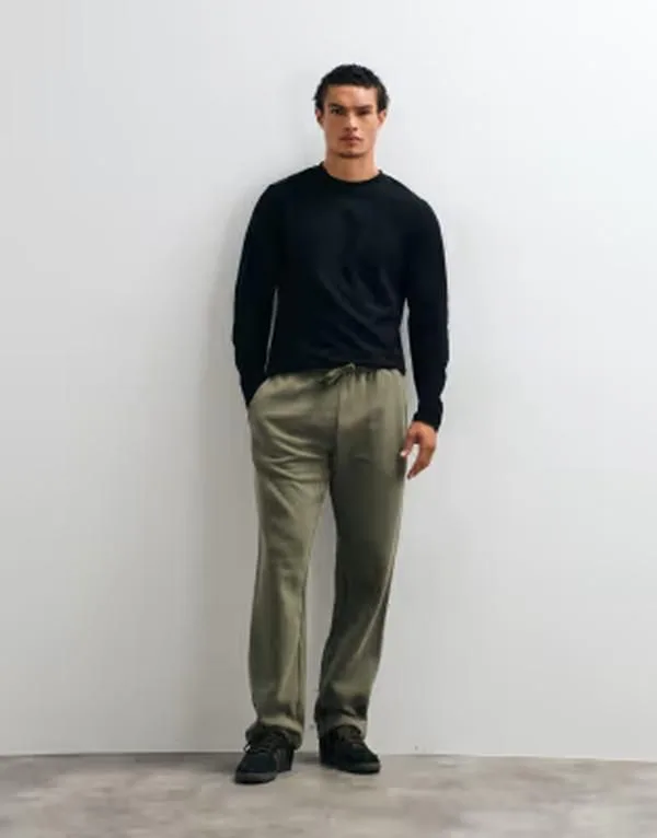 エイソス メンズ ボトムス カジュアルパンツ ASOS DESIGN premium heavyweight straight washed jogger KHAKI カーキ