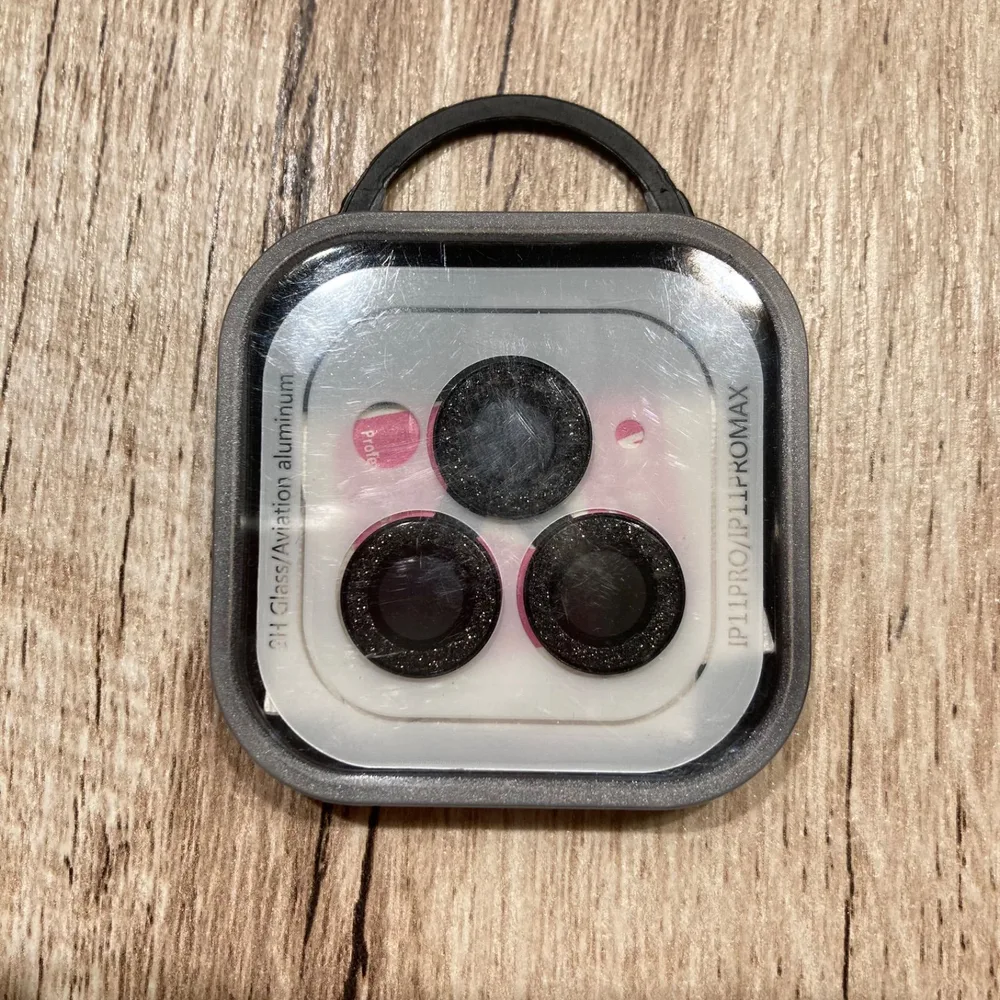 iPhone 11 Pro/iPhone 11 ProMax カメラレンズカバー cam-232 black【I】