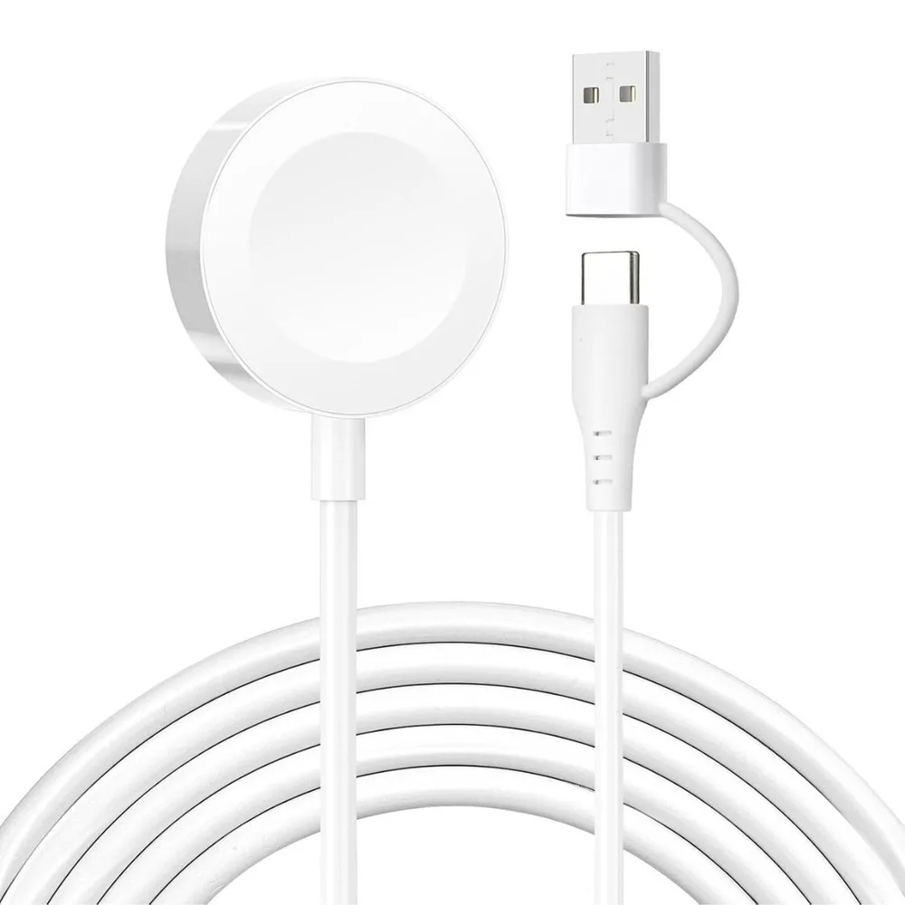 【新品】 Apple Watch 磁気充電ケーブル 1m 2in1 Type-C USB-A