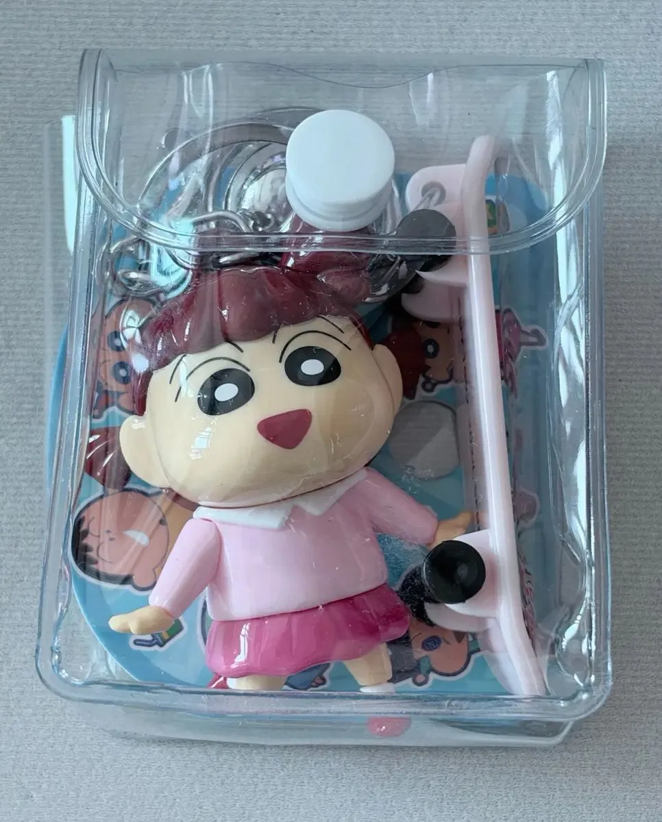 クレヨンしんちゃん スケートボード フィギュア キーホルダー ガラス