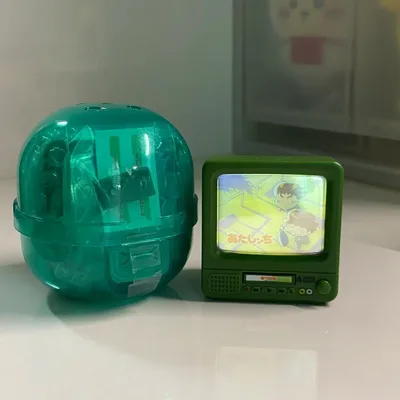 新品あたしンち 동동이 緑レトロテレビガチャ