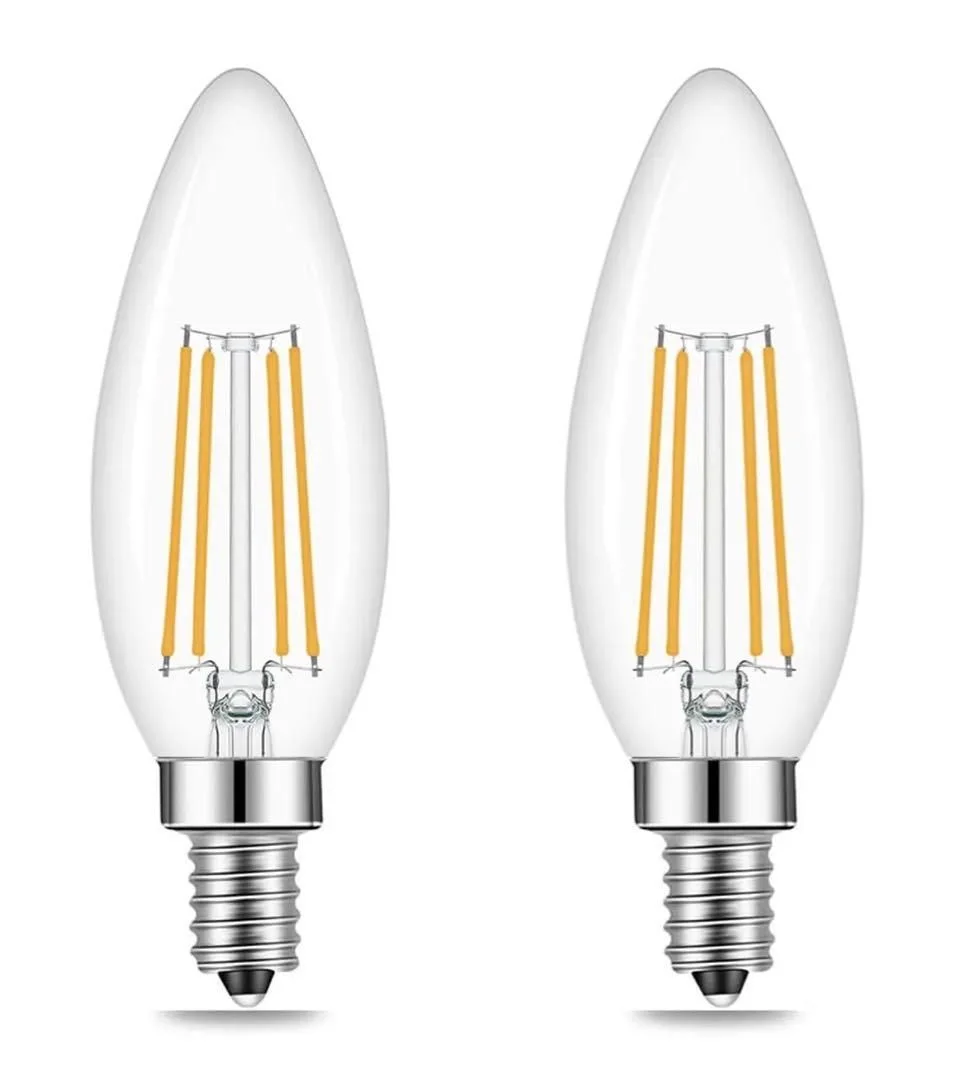 E14口金2700k電球色40W等価吊り扇電球B型エジソンフィラメント...
