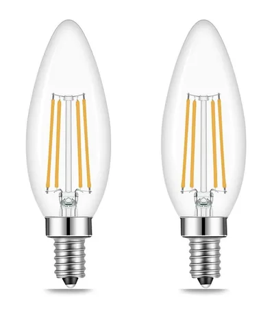 E14口金2700k電球色40W等価吊り扇電球B型エジソンフィラメント...