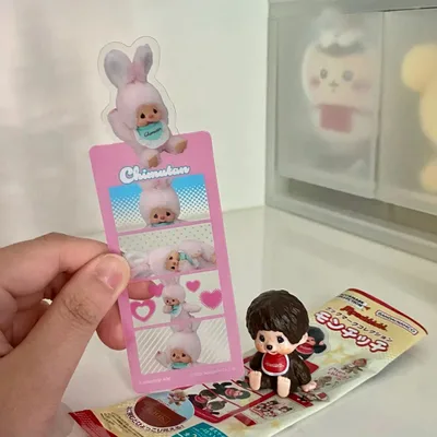 開封のみ モンチッチ フィギュア+チムタン しおり