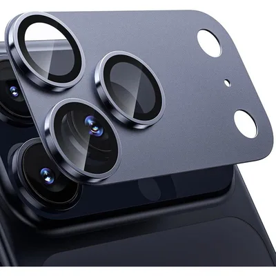 【新品】 WSKEN iPhone 17 Pro 対応 カメラレンズ保護カバー 9H強化ガラス 高透過 0