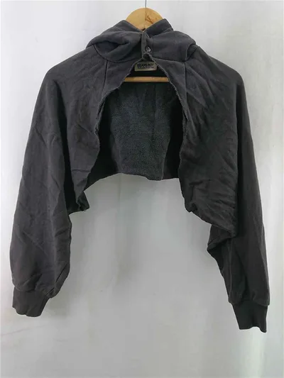 ◇ ⊇ BEAMS BOY ビームス ボーイ フレンチテリー ボレロ ショート丈パーカー グレー系 レディース E 【1608250005036】