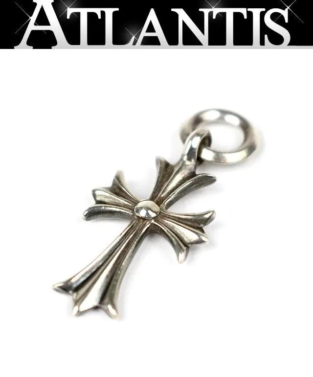 CHROME HEARTS 新宿店 クロムハーツ タイニーCHクロス ペンダント チャーム メンズ シルバー SV925 32088
