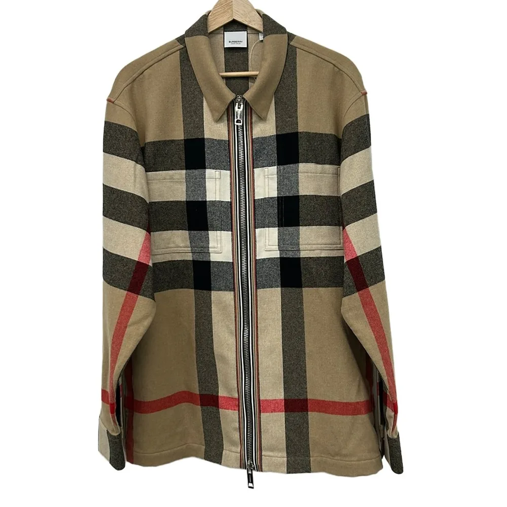 BURBERRY LONDON ENGLAND(バーバリーロンドンイングランド) ブルゾン サイズM メンズ美品 - ベージュ×黒×マルチ チェック柄