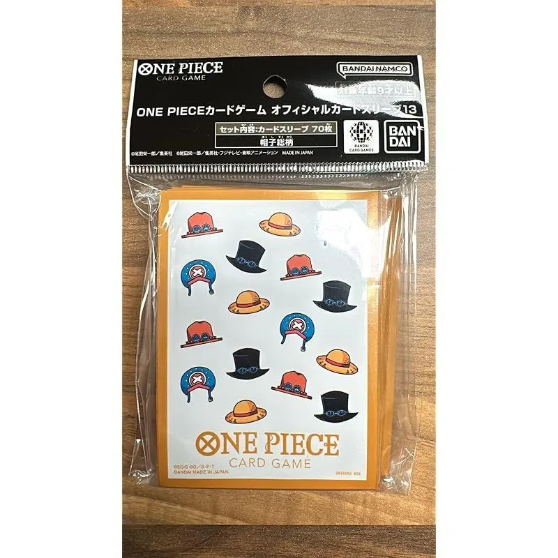 【新品】 バンダイ ワンピース カードゲームスリーブ Vol.13 帽子柄 1