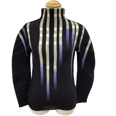 ISSEY MIYAKE イッセイミヤケ プリーツ カットソー MI12FJ201 ブラック