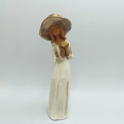 置物 帽子 ワンピース 女の子 女性 陶器 雑貨