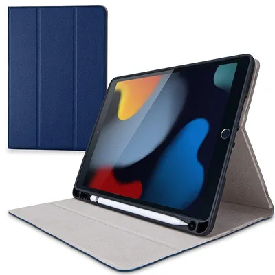 【新品】 エレコム(ELECOM) iPad 10.2 第9/8/7世代 (2021/2020/2019年) ケース オートスリープ対応 Pencil収納 ネイビー TB-A19RSANV 0