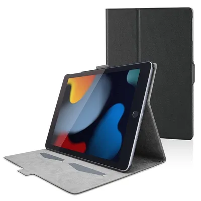【新品】 エレコム iPad 10.2 第9/8/7世代 (2021/2020/2019年) ケース オートスリープ対応 フリーアングル ソフトレザー ブラック TB-A19RWVFUBK 0