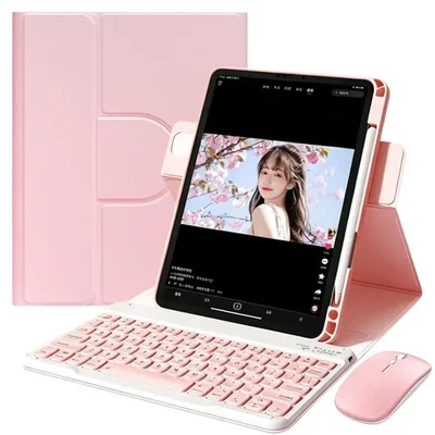【新品】 縦置き iPad 9世代 用キーボードケース iPad 10.2インチ 第9/8/7世代 対応 マウス付き 0