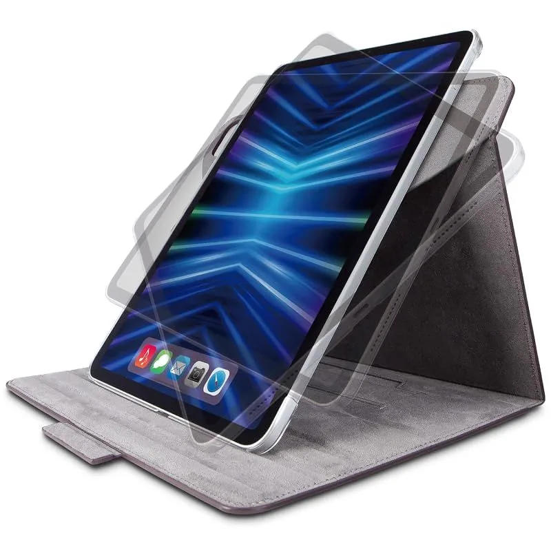 【新品】 エレコム iPad Pro 11 第4世代 (2022年) ケース カバー フラップケース 360度回転 ソフトレザー素材 ブラック TB-A22PM360BK 0
