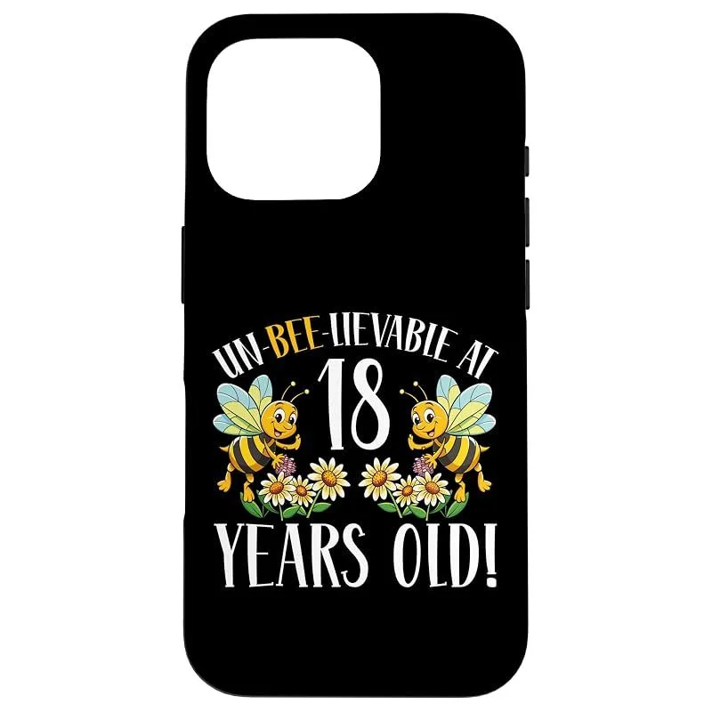 【新品】 18歳の誕生日 蜂 18歳 蜂好き スマホケース iPhone 16 Pro 用 0