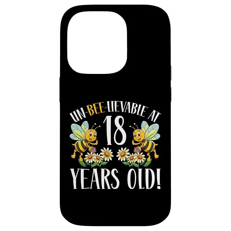 【新品】 18歳の誕生日 蜂 18歳 蜂好き スマホケース iPhone 14 Pro 用 0