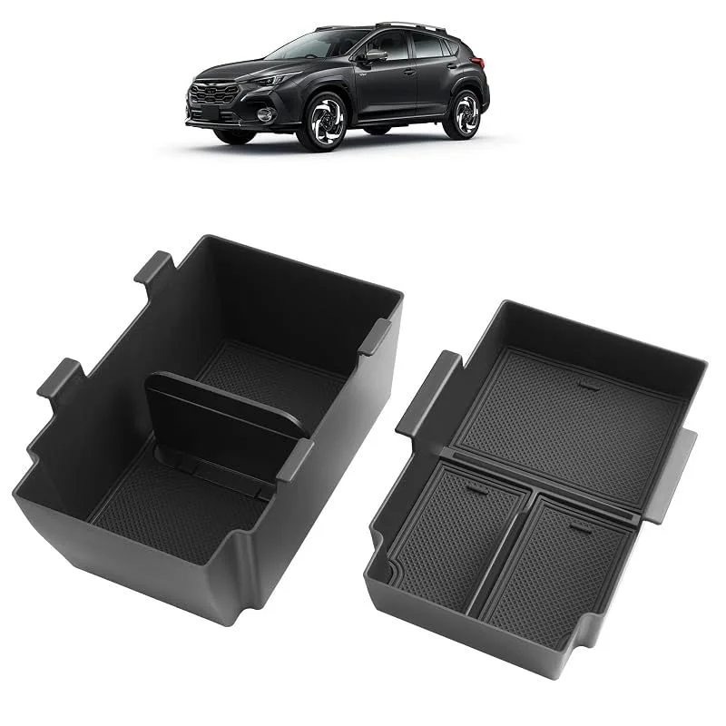 ruiya 新型 スバル クロストレック GUD/GUE/GUF型 専用 コンソールトレイ コンソールボックス コンソール トレイ 収納 ボックス クロストレック アクセサリー 内装 収納 パーツ センターコンソール ティッシュケース 車内収納 インテリア 0