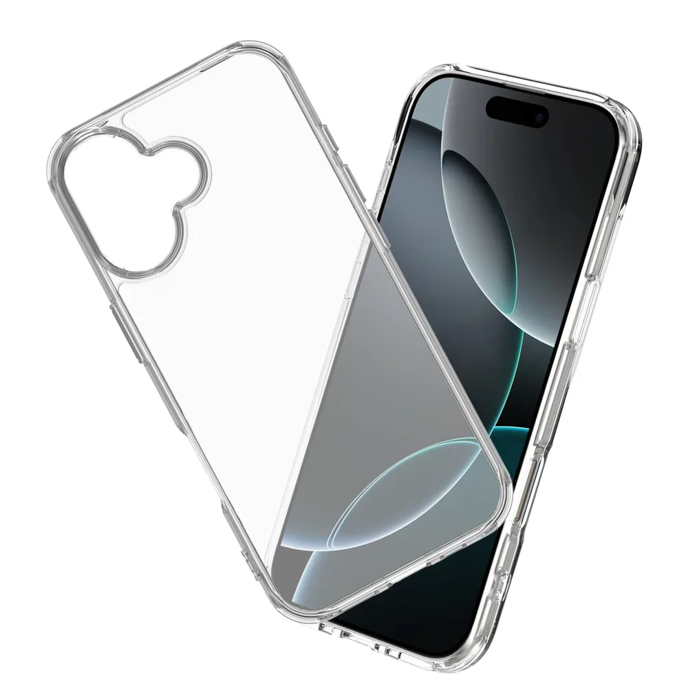 FOR iPhone 17 ケース 透明TPU素材 薄型 軽量 指紋防止 耐衝撃 擦り傷防止 柔らかい手触り 対応 iPhone 17 用の全面保護カバー PCduoduo
