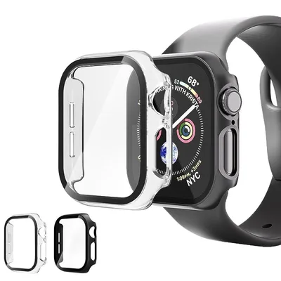 【新品】 BOJIDO 対応 Apple Watch Series SE1/SE2/SE3/4/5/6/7/8/9/10/11 44mm ケース 対応 Apple Watch ケース 一体成型 PC素材 強化ガラスフィルム 超薄型 防水性 装着簡単 高タッチ感